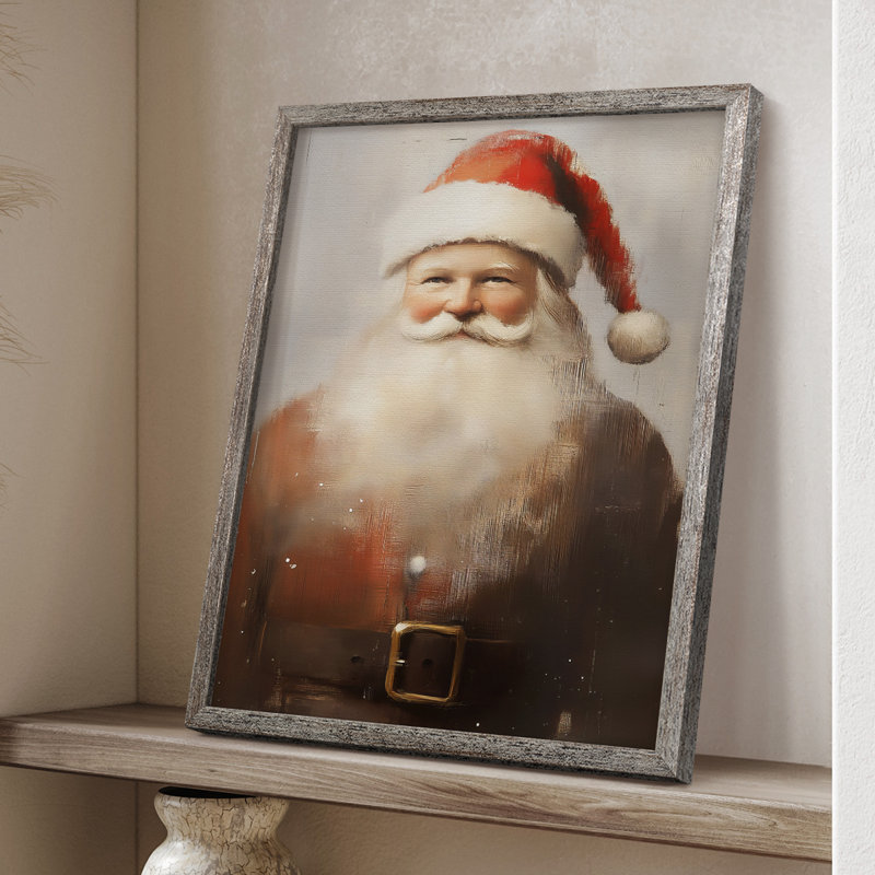 «Christmas Holiday Art», série 2-CXCV III, reproduction encadrée - bois massif, H 11 po x l 9 po
