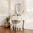 31.5"Luxury Solid Wood Compact Makeup Table with Mirror