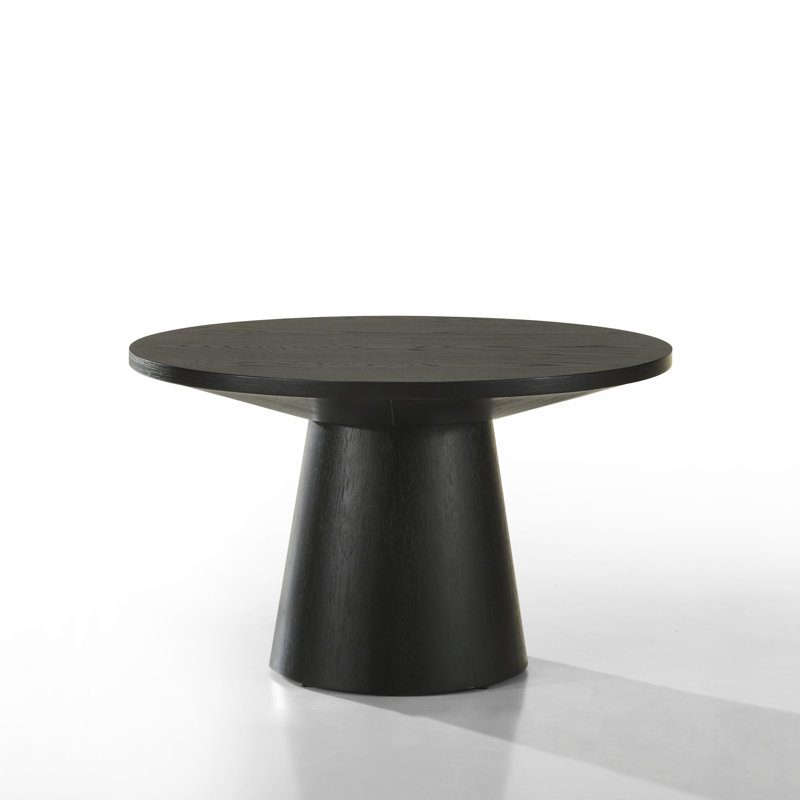 29"W Round Coffee Table With Pedestal Base