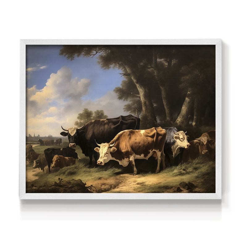 Faune, série XXL, reproduction encadrée, H 16 po x l 20 po, Blanc