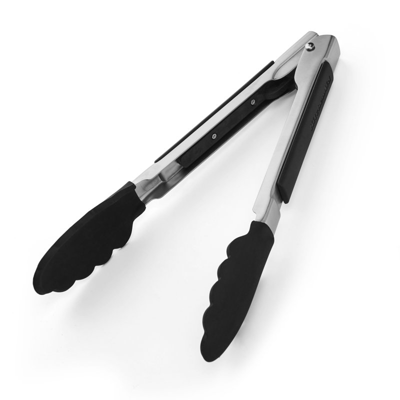 KitchenAid Silicone-Tipped Side-Locking Tongs, 23cm, 23 cm