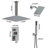 Rainfall Symphony Dual Shower Head Pressure-Balanced Complete Shower System with Digital Display-92580047