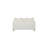 Haley Upholstered Loveseat with Pillows, White