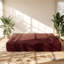 Canapé-lit convertible en polaire Sherpa l 78 po x P 45 po x H 30 po Bobby