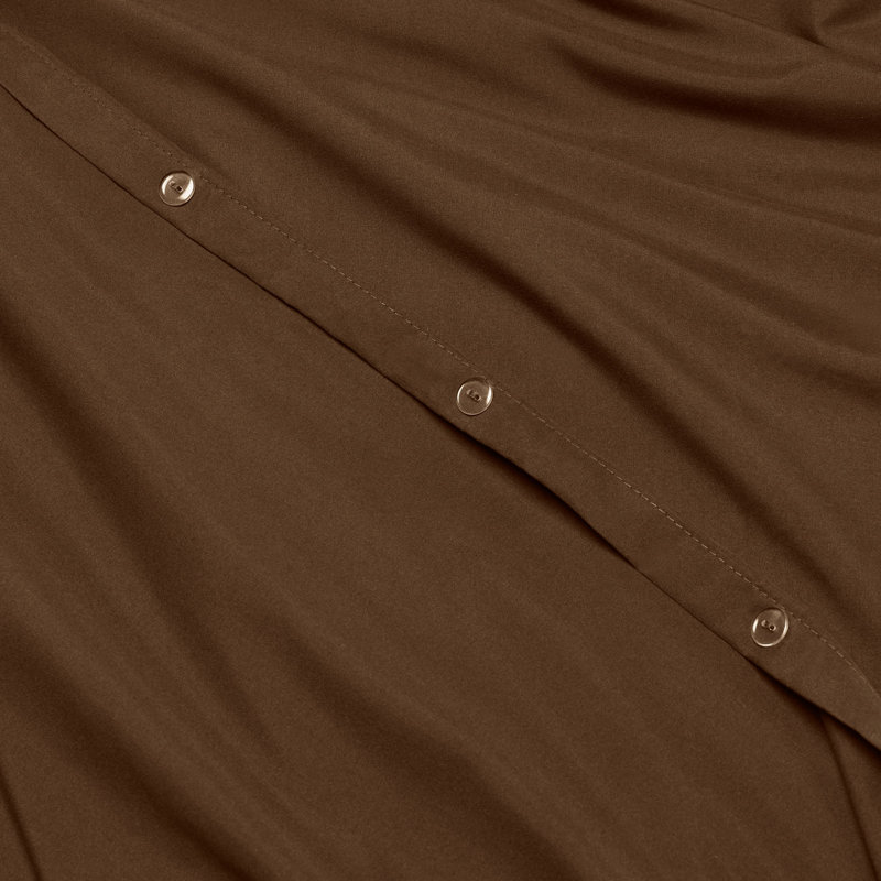 Modern & Contemporary Duvet Cover, Chocolate Brown, Queen Duvet Cover + 3 Additional Pieces
