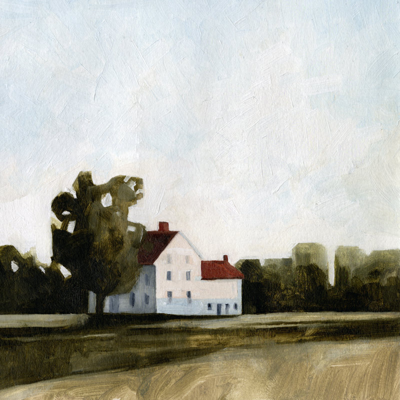 Quiet Farmhouse I, H 30 po x l 30 po