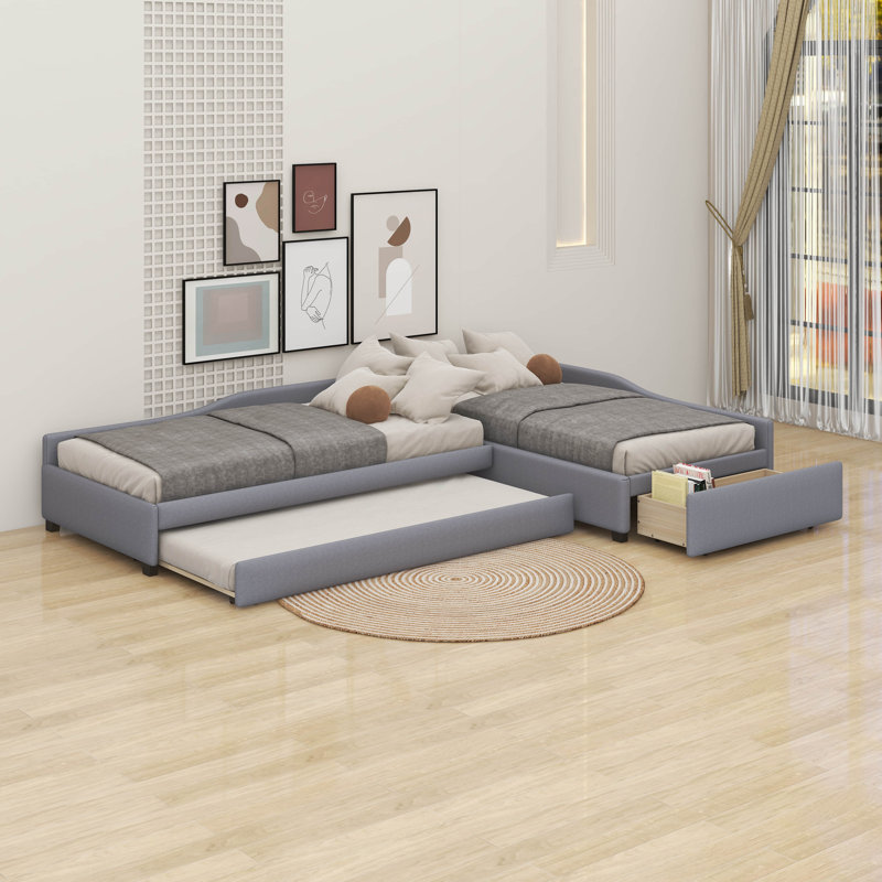 Twin Size Daybed With Trundle And Drawer