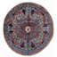 High-Quality Hand-Knotted Red And Navy Area Rug