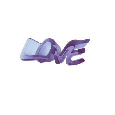 Word True Love Letter Block