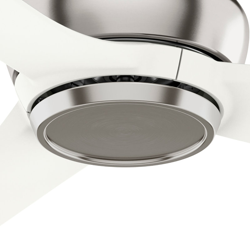 Ventilateur de plafond Casablanca 52 pouces Eyla ENERGY STAR®, télécommande murale et télécommande, Nickel brossé