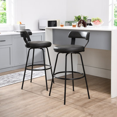 Kipton Low Back Swivel Bar & Counter Stool