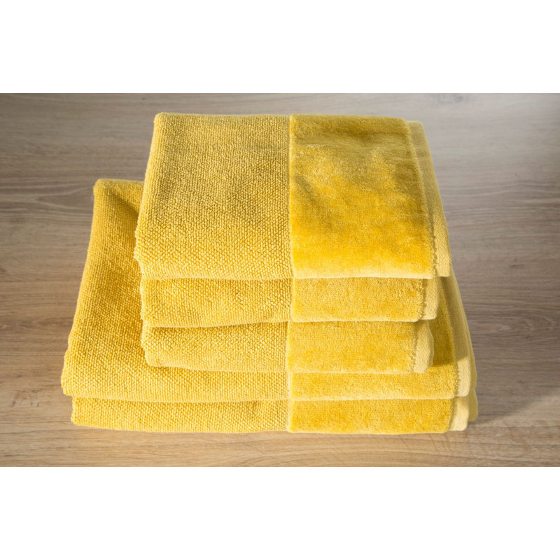 Hubsher Jacquard Hand Towel, Mustard