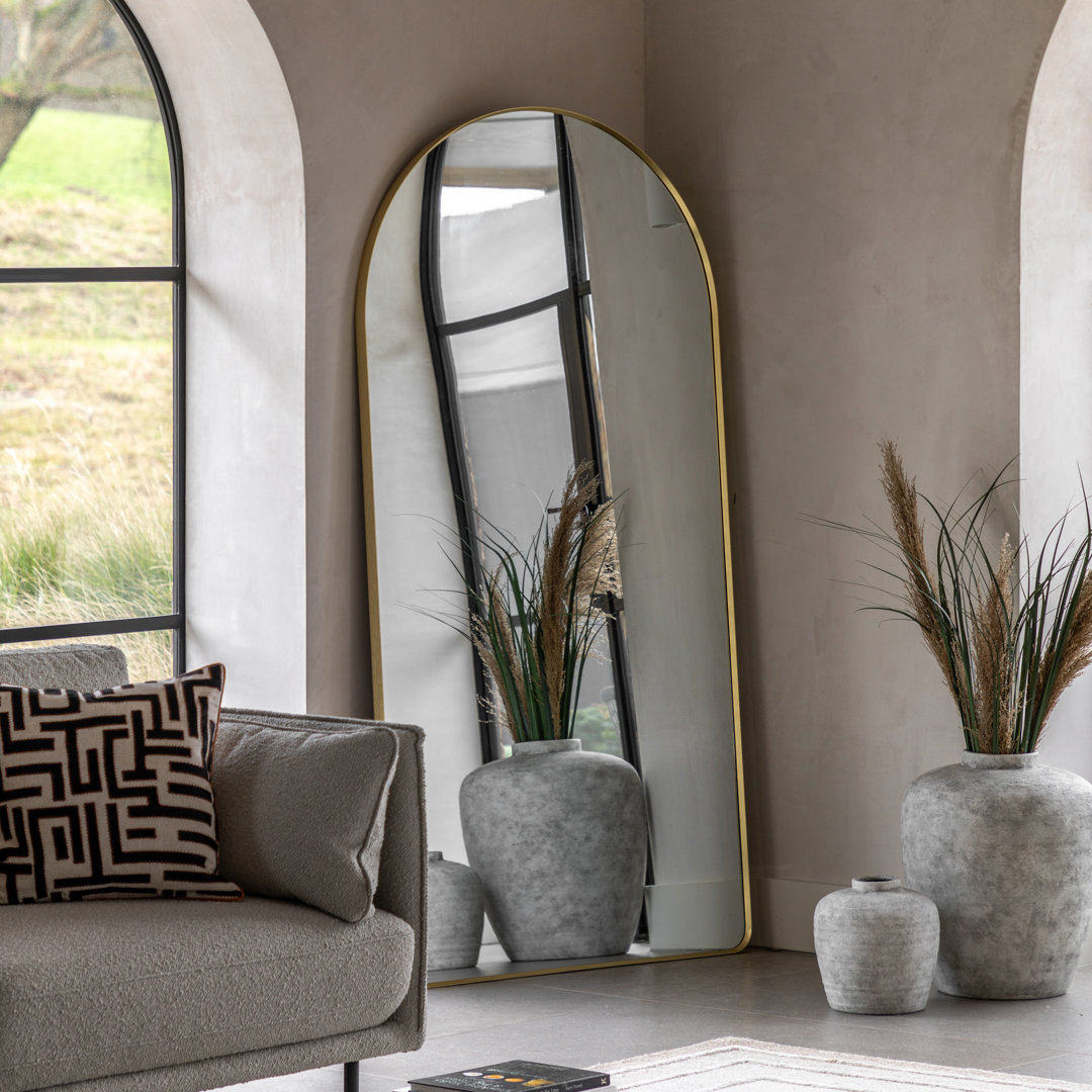 Holworth Arch Mirror Black 900x35x1800mm