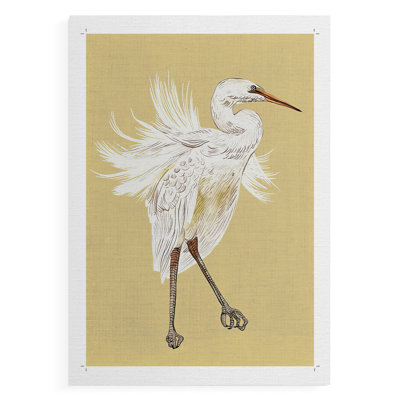 HeronPlumageV -Canvas Print Only - NOT FRAMED