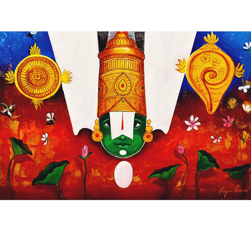 Tirupati Balaji (Venkateshvara) | Peinture par Arjun Das
