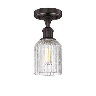 Edison - Adriena - 1 Light 5" Semi-Flush Mount