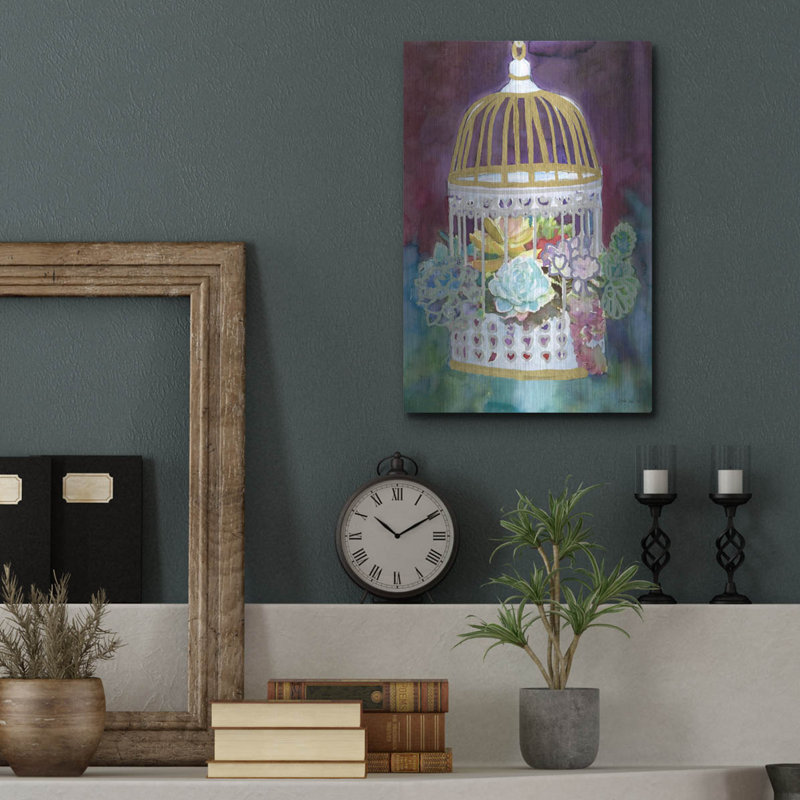«Succulent Bird House» par Stellar Design Studio, H 16 po x l 12 po