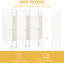 Pièce de 5,6 pi, écran d'intimité à 6 panneaux, cloison en fibre blanche. Élégant pour la maison et le bureau, cloison de conception portable, cloison, intimité. Matériau léger