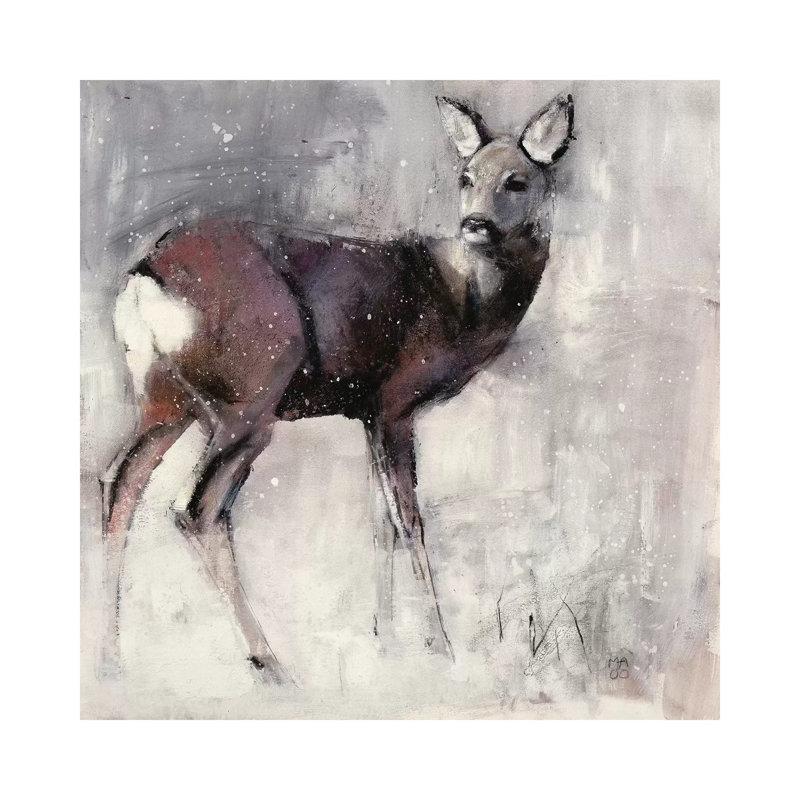 Roe Doe by Mark Adlington - Wrapped Canvas Gallery-Wrapped Canvas Giclée, 45.72 cm H x 45.72 cm W