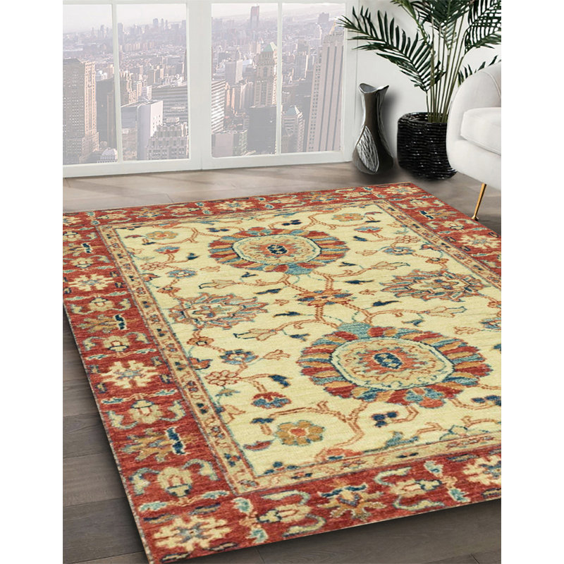 Abstract Indoor Rug, Round 5'