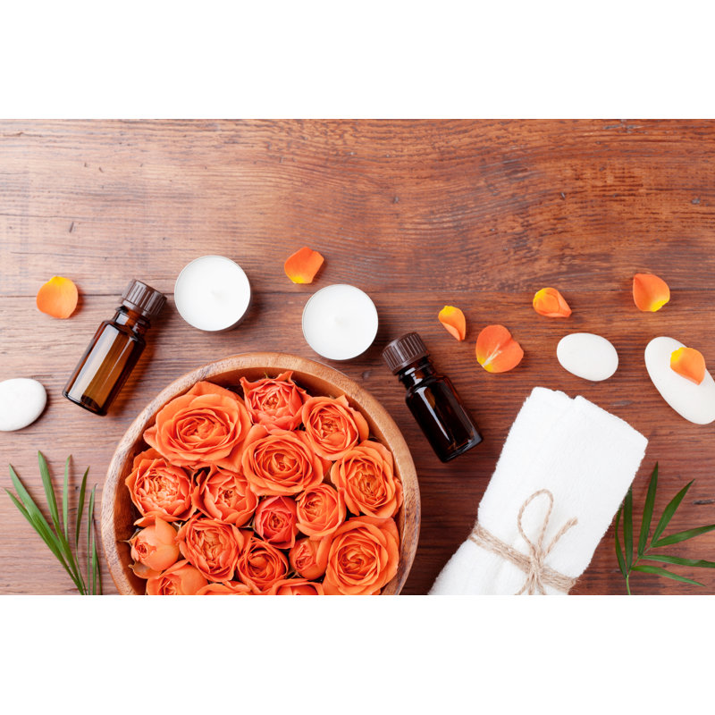 Zheng Essential Oil Bottles - Wrapped Canvas Print, 81cm H x 122cm W x 3.8cm D