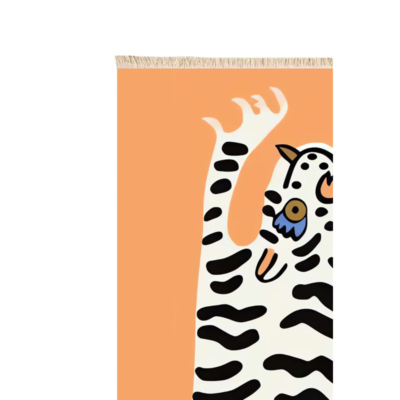 Two-Headed Tiger Maximalist Woven Rug