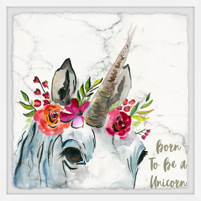 Lady Unicorn by Parvez Taj - Single Picture Frame Painting