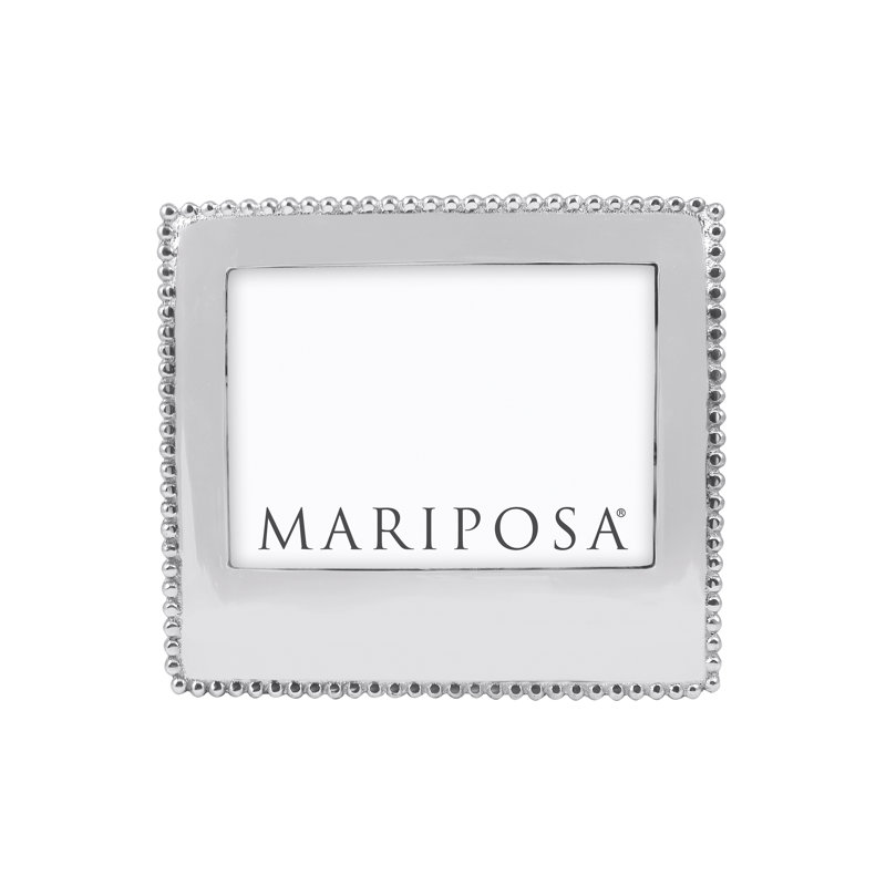 Statements Silver Metal Beaded Picture Frame