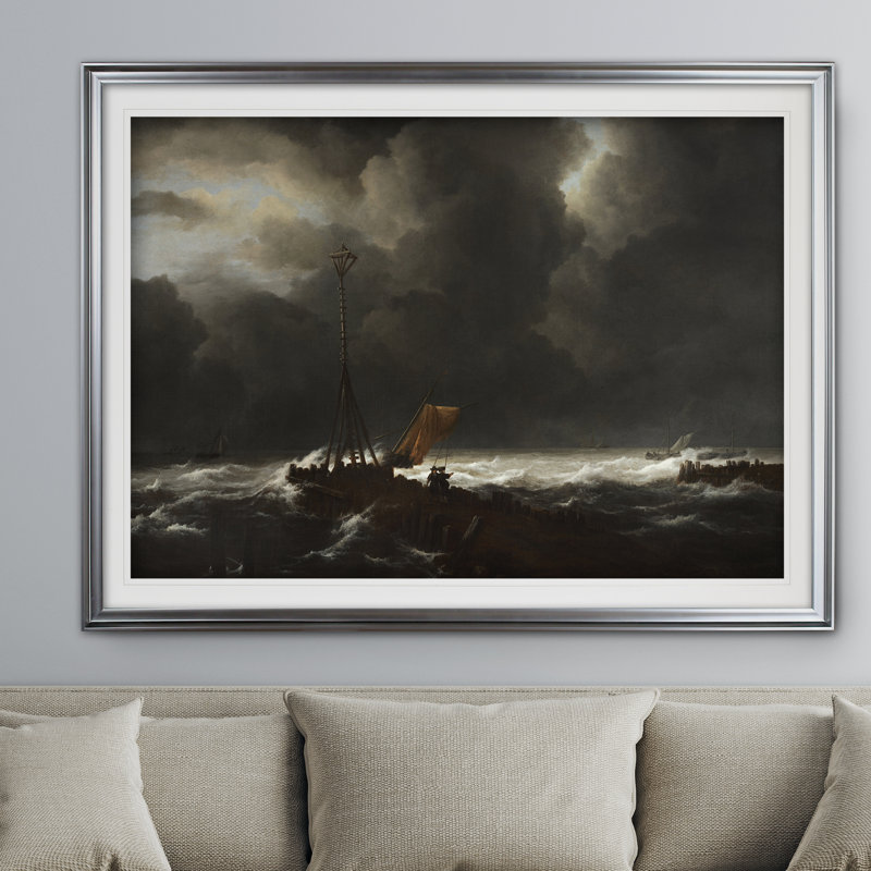 « gross sea », impression, Argent, H 31 po x l 43 po x P 1,5 po