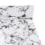 Plateau de meuble-lavabo 49 po x 22 po, avec lavabo et dosseret en céramique encastré, comptoir de meuble-lavabo en marbre artificiel avec 3 trous de robinet, blanc et noir New Carrara (seulement le comptoir de meuble-lavabo)