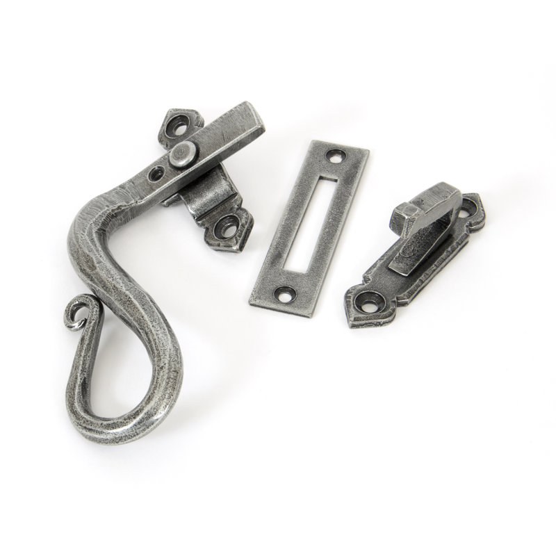 Shepherd's Crook Latch, Pewter 