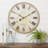 Triche Round Roman Numeral Quartz Wall Clock