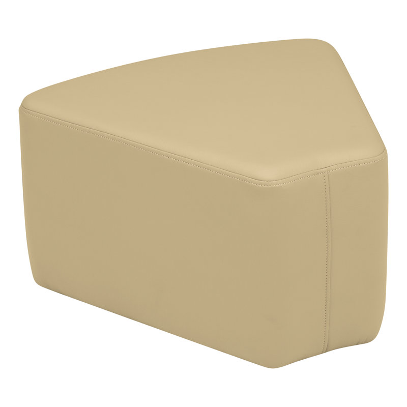 Shapes Series II Modular Collaborative Soft Seating Wedge Stool with Foam Padded Seat, H 14 po x l 20,5 po x P 20,5 po, Sable