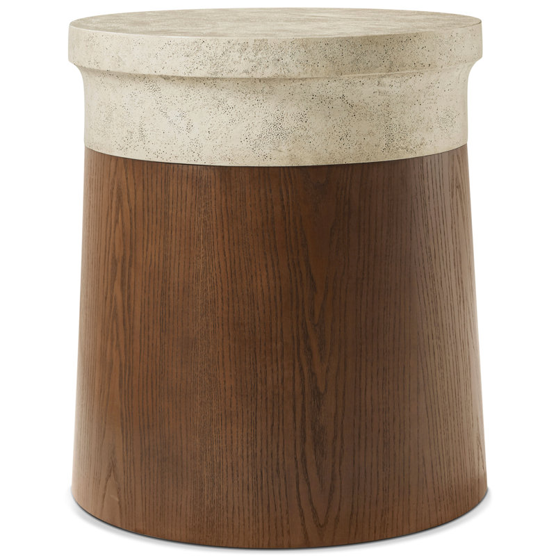 Catalina Stone End Table, Earth