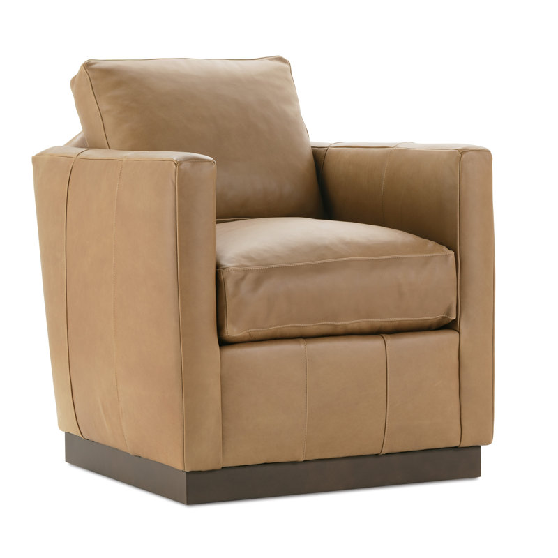 Alba Leather Swivel Chair