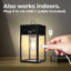 Lanterne solaire solaire avec ampoule Edison