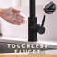 Robinet de cuisine sans contact, robinet de cuisine intelligent automatique mains libres noir-117238331