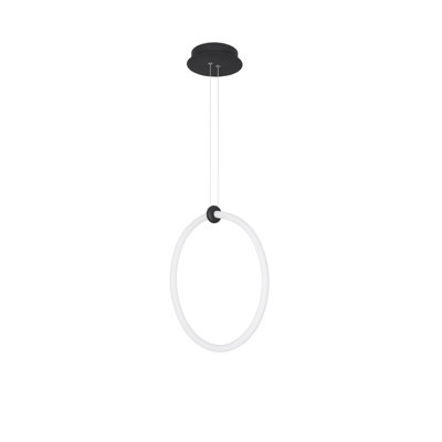 1 - Light Black LED Single Pendant