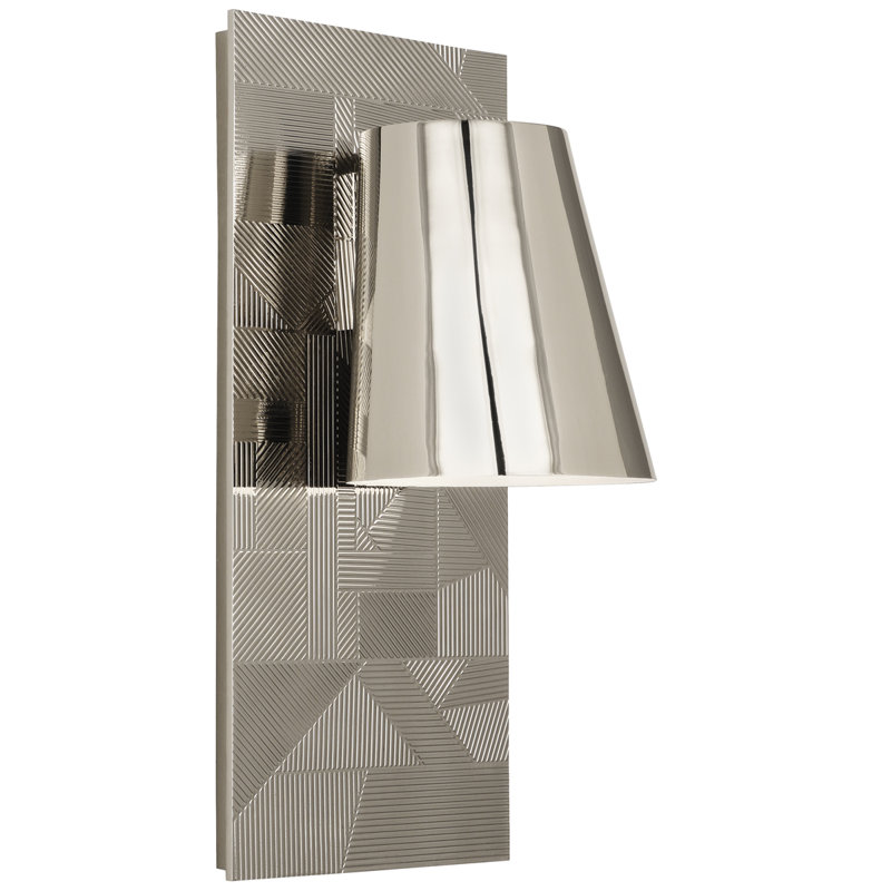 Brut 1 - Light Flush Mounted Sconce, Polished Nickel