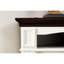 Meuble télé Style avec foyer encastrable, compatible 70 pouces, salon / chambre à coucher, table en cerisier / blanc pour téléviseur de 70 po, bureau spacieux, blanc / cerisier