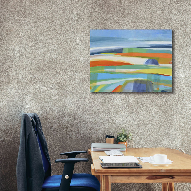  «Drifting Horizons No. 1» par Jan Weiss, art mural sur toile, 34 po x 26 po, H 26 po x l 34 po
