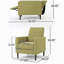 Canapé inclinable en tissu Mid-Century-1391698628