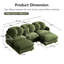 Canapé d'angle modulaire confortable