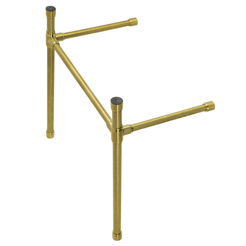 Kingston Brass Dreyfuss Stainless Steel Console Sink Legs, Brushed Brass