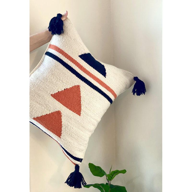 Coussin Triangles, H 18 po x l 18 po