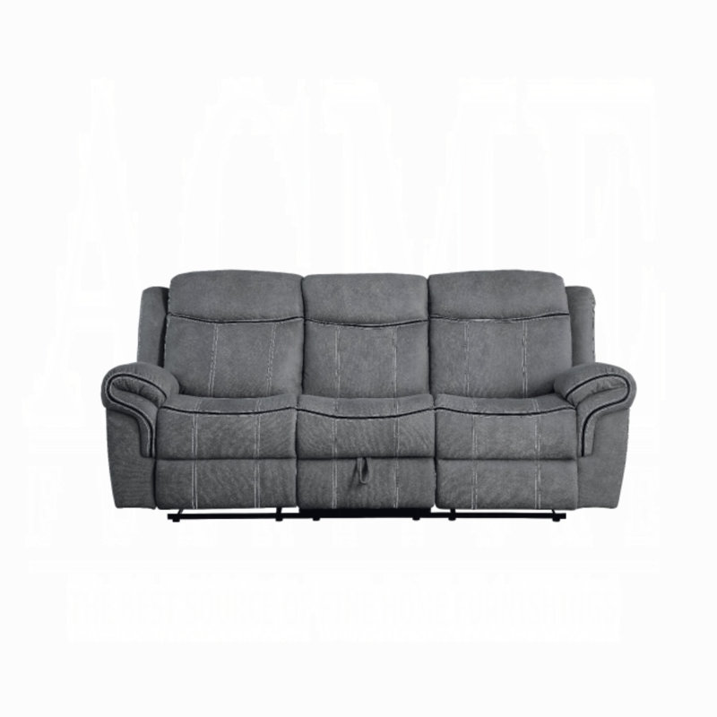 Arthur Motion Sofa & Console w/USB Port, Gray