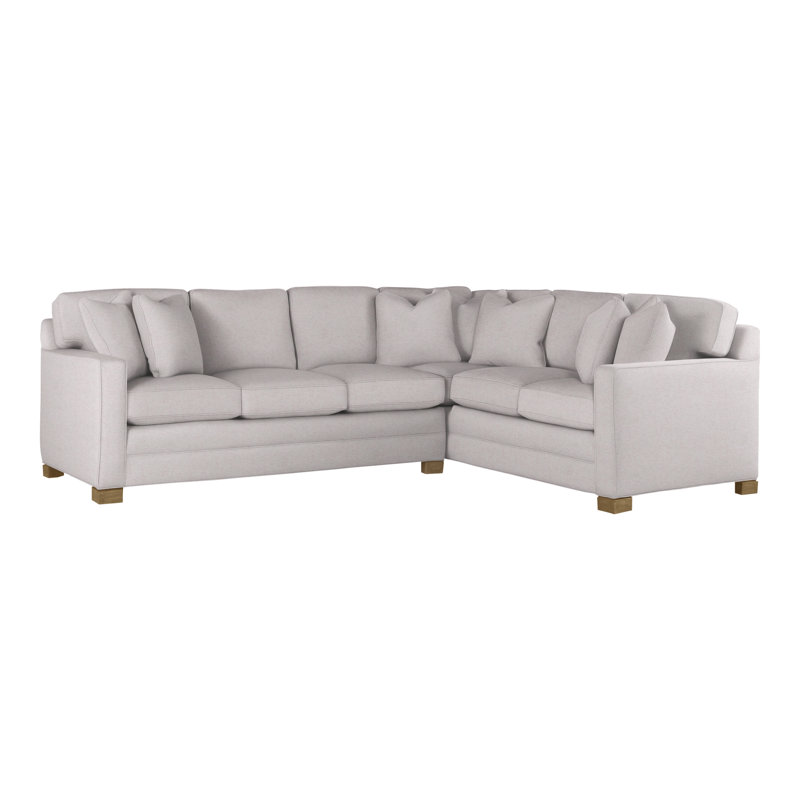American Bungalow 2-Piece Hillcrest L-Sectional, Nadia Linen, Hampton
