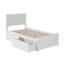 Kindig Solid Wood Coastal Cottage Platform Bed with Matching Footboard and Storage Drawers-23570261-23570260