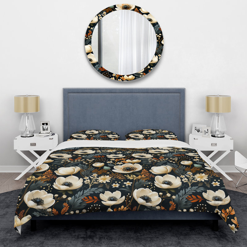Ensemble de housse de couette floral Vintage Classic, Housse de couette pour très grand lit et 2 très