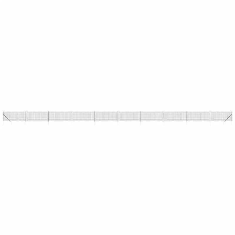 Centralia Anthracite Metal Fence Panels, 2500cm W x 80cm H